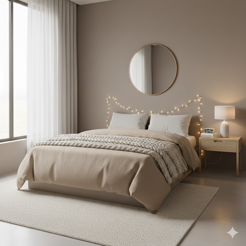 Lighting That Makes a Small Bedroom Look Beautiful (Warm Glow, Not Harsh Light)