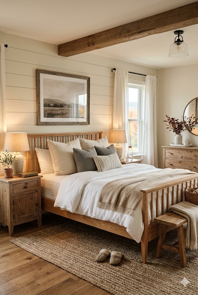 Choosing the Perfect Color Palette for a Farmhouse Bedroom