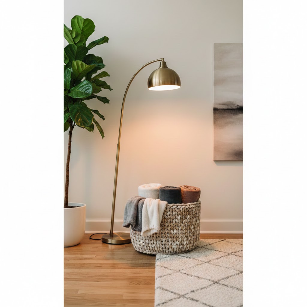 Floor-Level Decor Pieces That Look Premium (Plants, Lamps, and Baskets That Hide Mess)