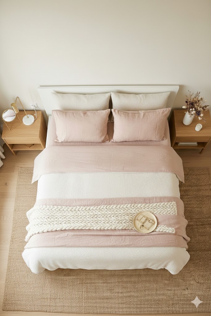 Style Your Bed Like the Main Decoration (Because It Is the Center of the Room)