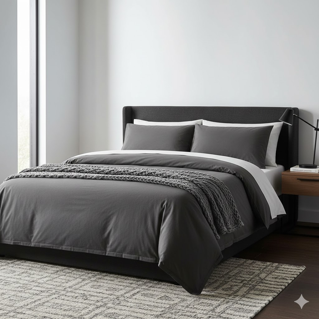 Make the Bed Look Sharp (Because the Bed Is the Main “Decor”)