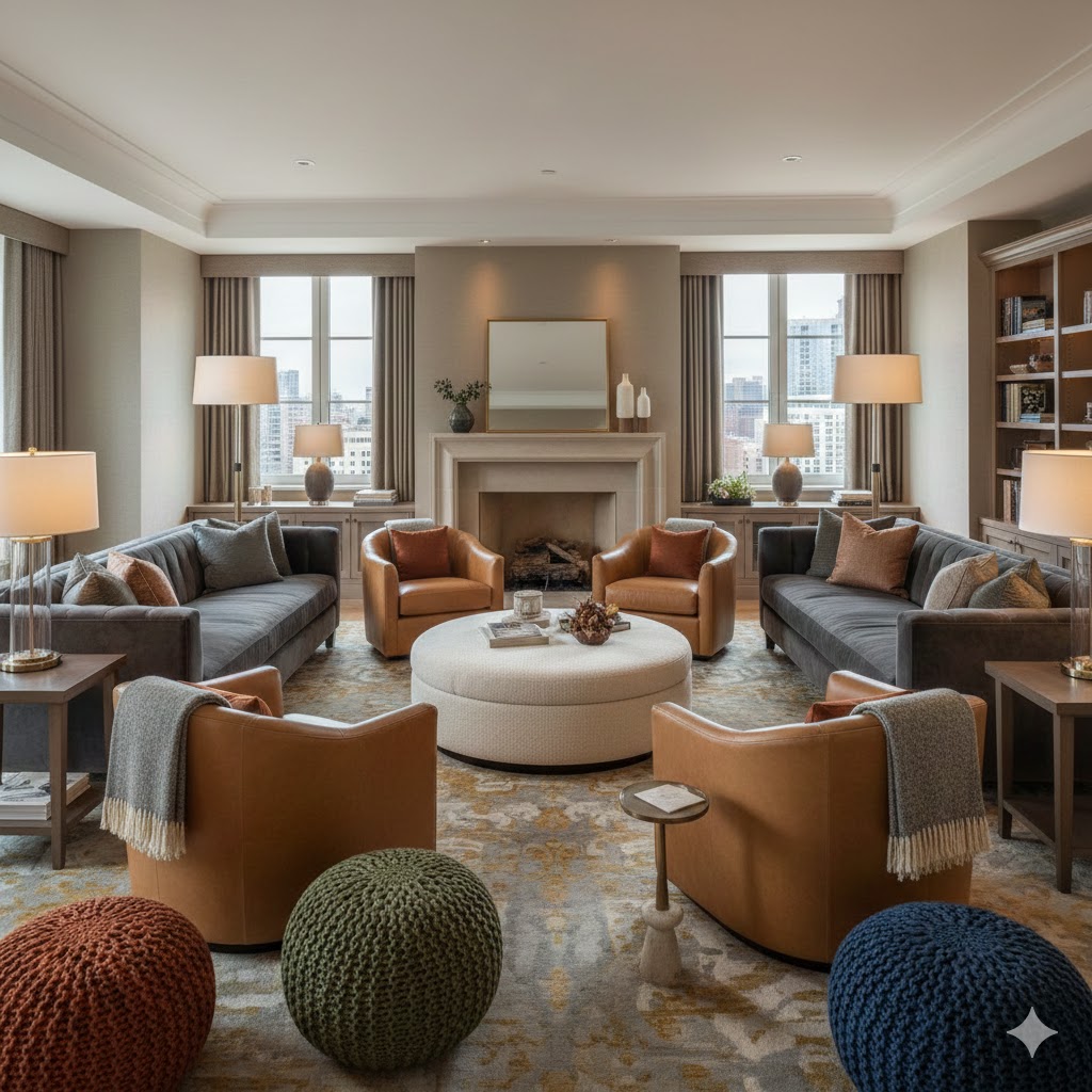 Layered Seating for Comfort