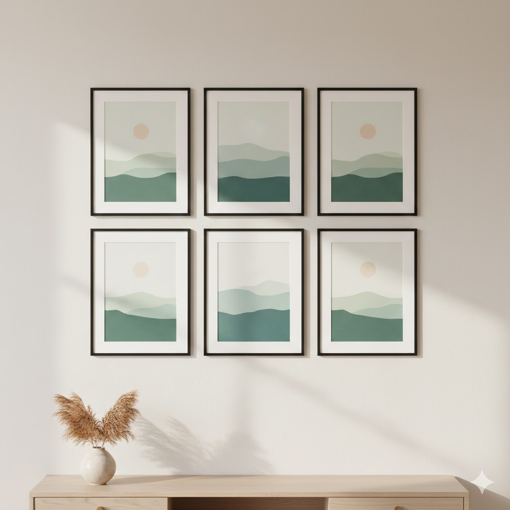 A Modern Wall Decor Look That Feels Clean (One Theme + Balanced Spacing)