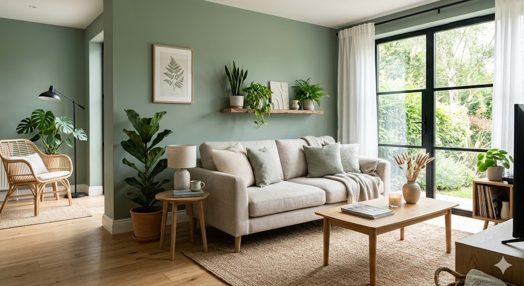 Calming Green Shades That Bring Life Into the Living Room