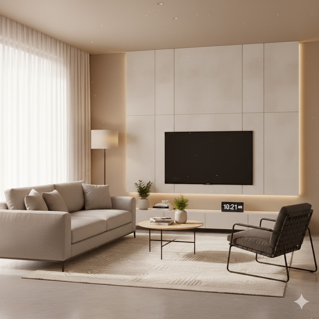 Sofa, Rug, and Coffee Table Setup (The “Core” of Living Room Decor)