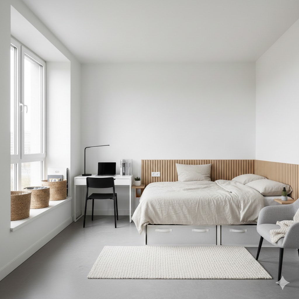 One Room Kitchen Corner Setup (How to Cook or Prep Food Without Making the Room Dirty)