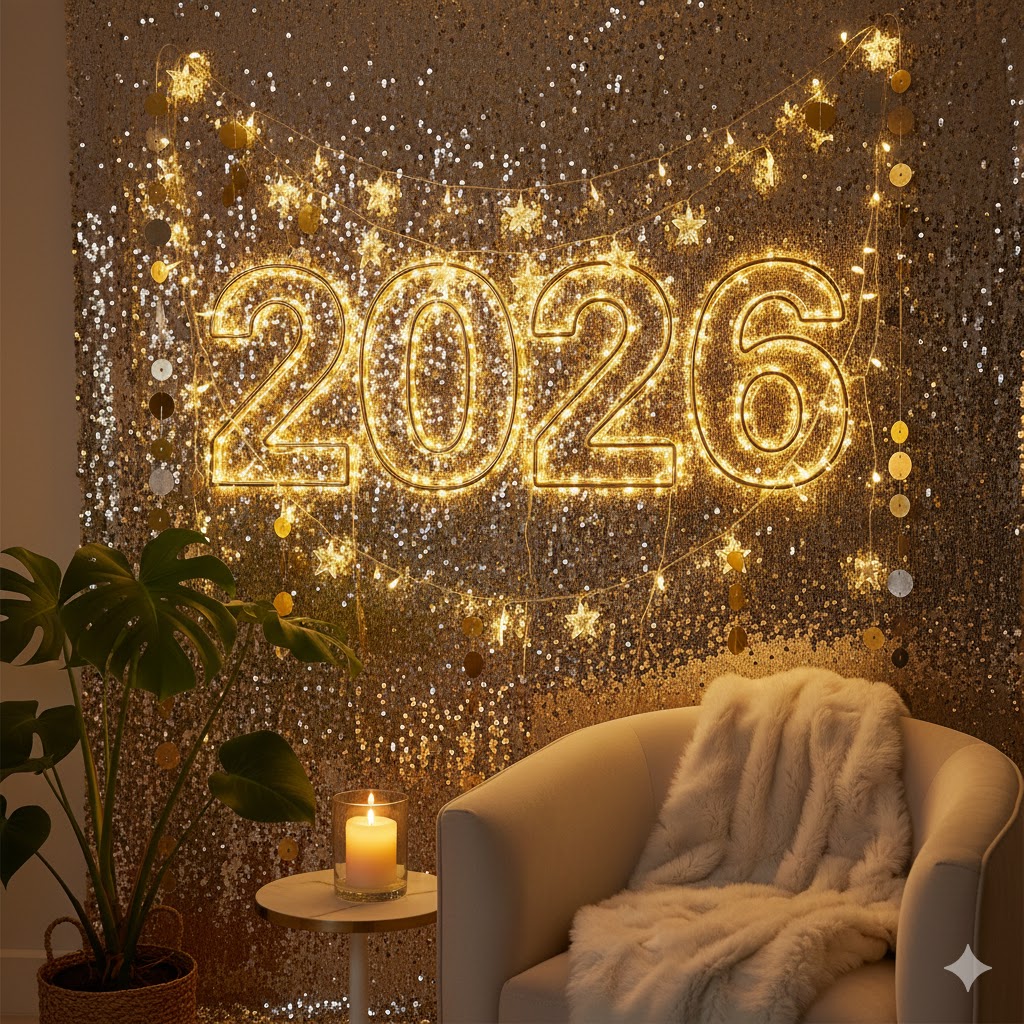 Glittering Wall Art and Photo Corners