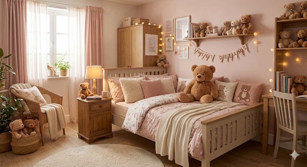 Matching Teddy Decor with Colors, Textures, and Furniture