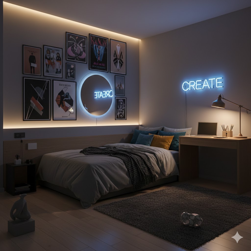 Wall Decor, Lighting, and “Cool Details” That Teens Actually Like (Without Making the Room Look Crowded)