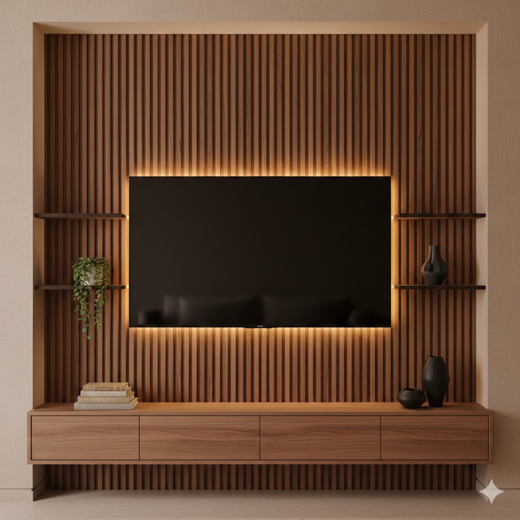 Choose a TV Wall Style That Looks Expensive (Modern Minimal, Warm Wood, or “Luxury Feature Wall”)