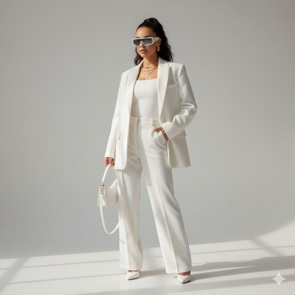 White Outfit Baddie — Clean, Soft, and Dangerous