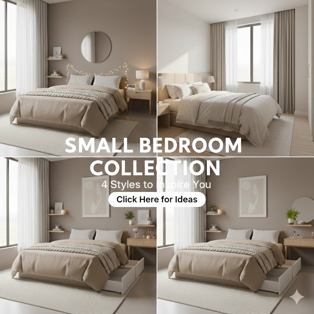 Small Bedroom Decorating Ideas: Make a Small Bedroom Look Beautiful and Bigger