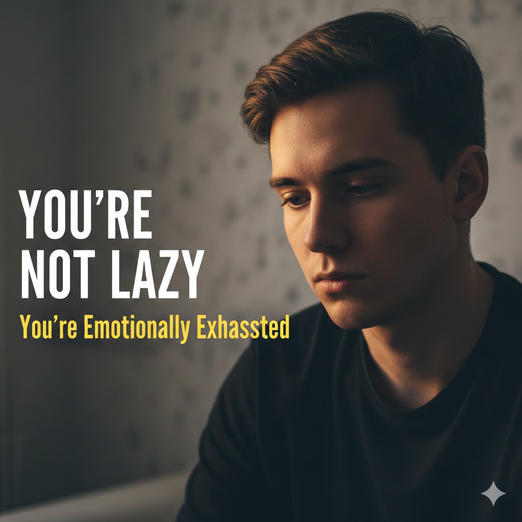 You’re Not Lazy — You’re Emotionally Exhausted (A Mental Health Wake-Up Guide)