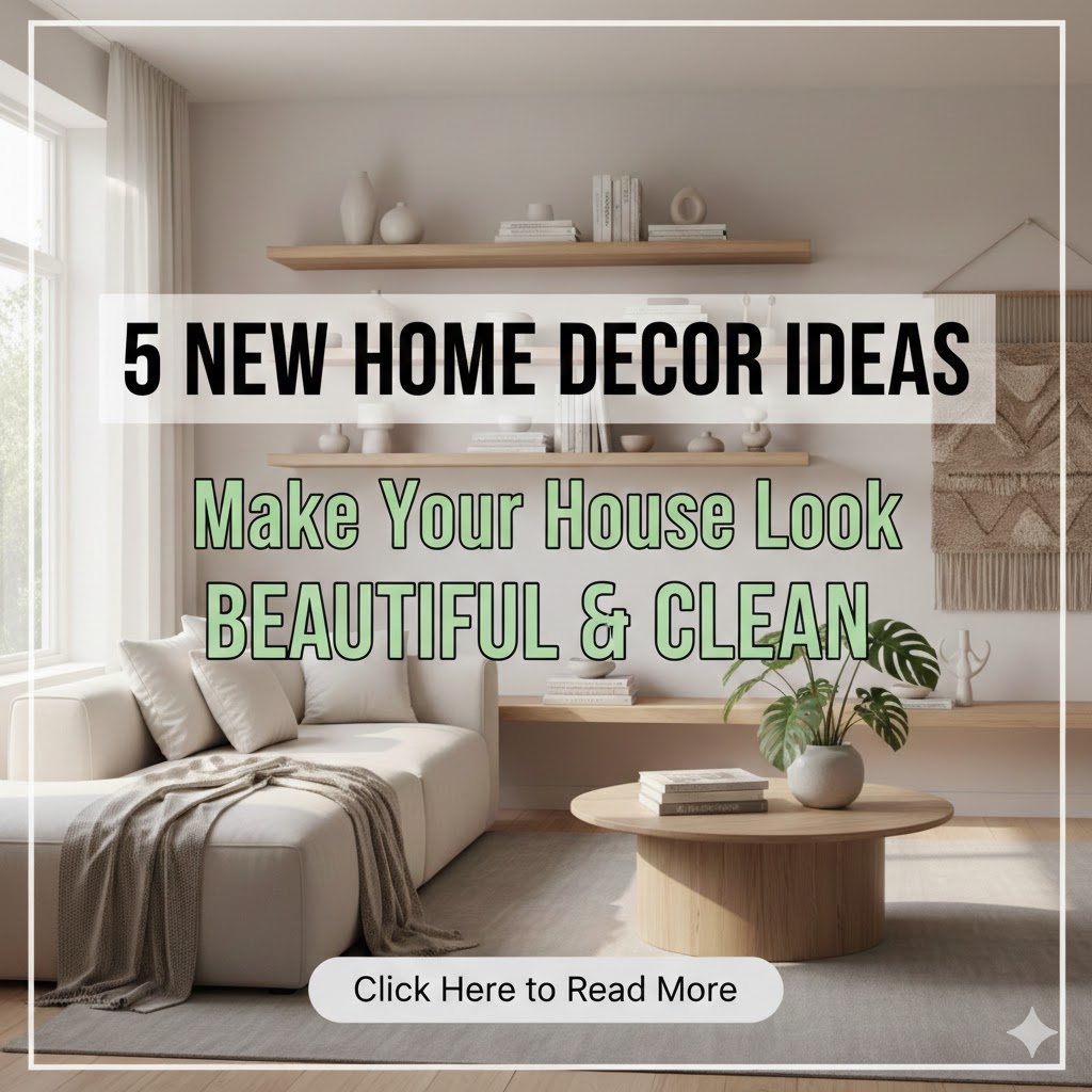 5 New Home Decor Ideas That Make Your House Look Beautiful, Clean, and Modern
