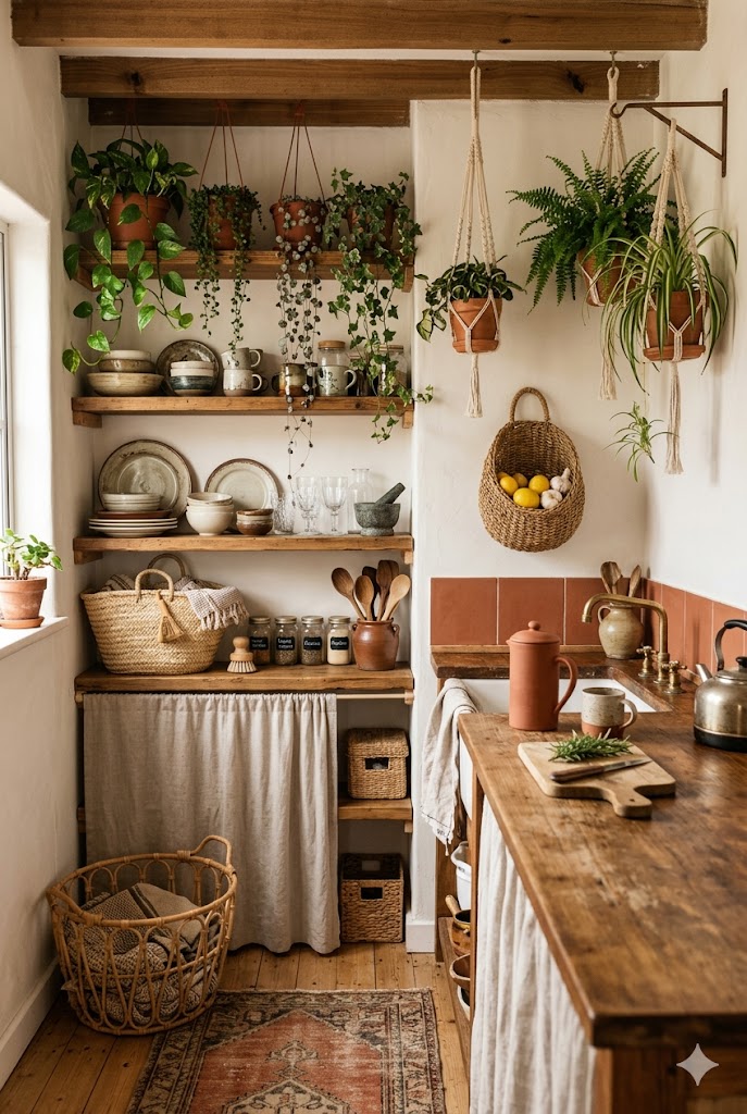 Genius Small Boho-Style Kitchens for Homeowners That Feel Cozy and Stylish