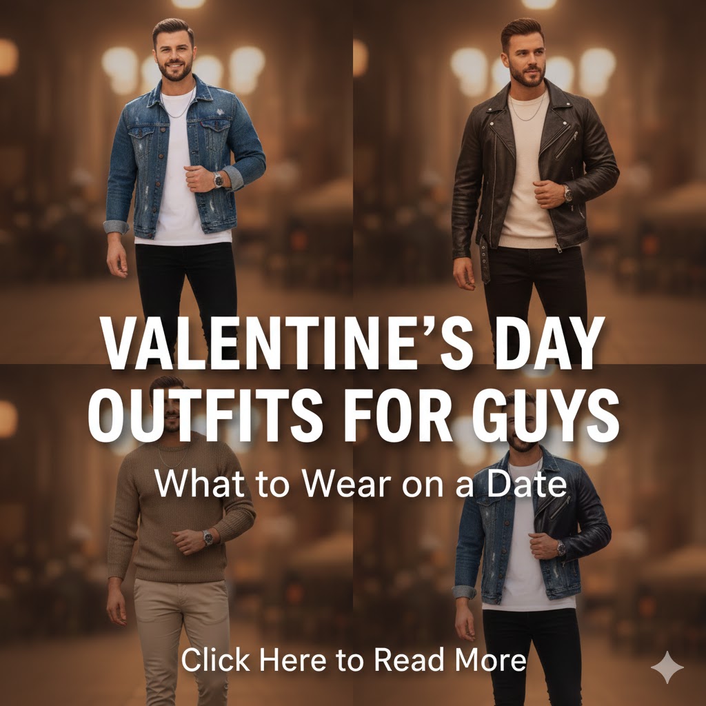 What to Wear on Valentine’s Day for Guys: Outfit Ideas for Dinner, Casual Dates, and Night Out