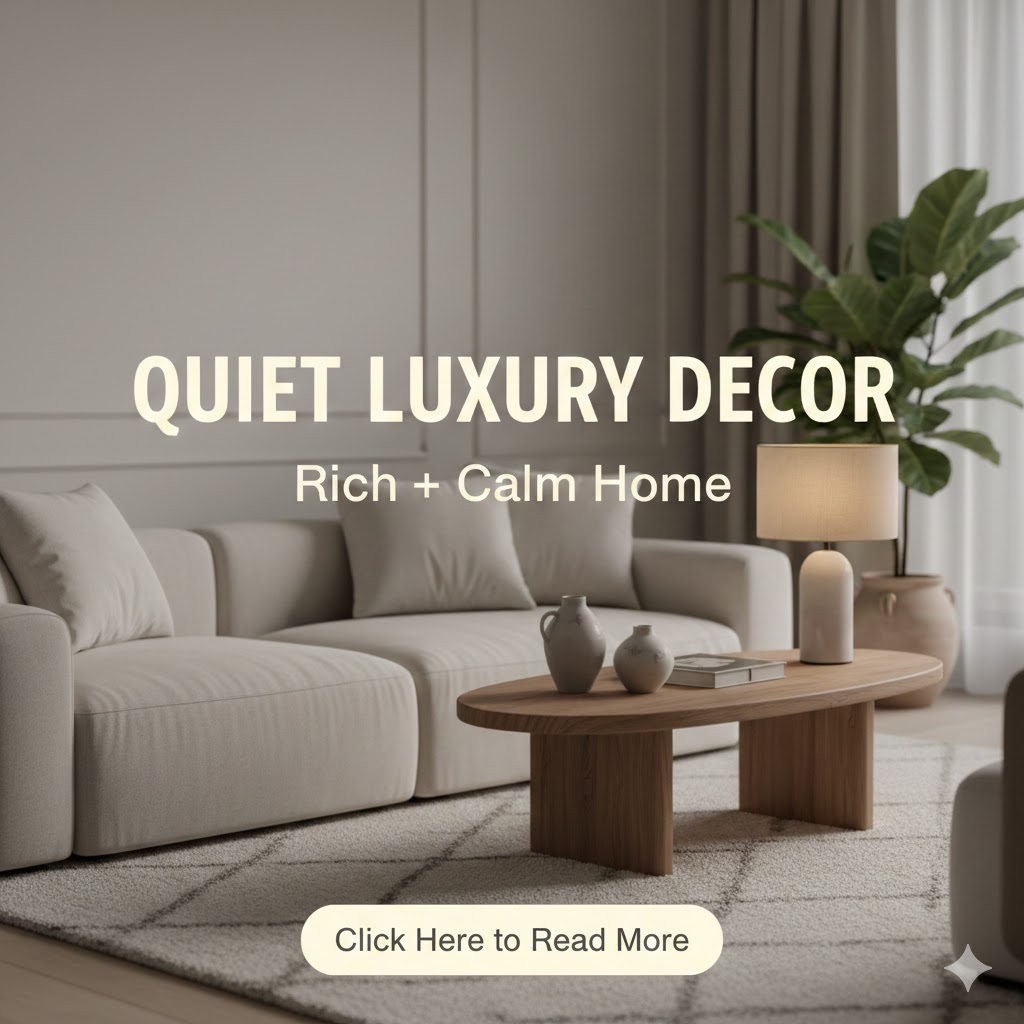 Quiet Luxury Home Decor: How to Make Your Home Look Rich, Clean, and Calm (On a Budget)