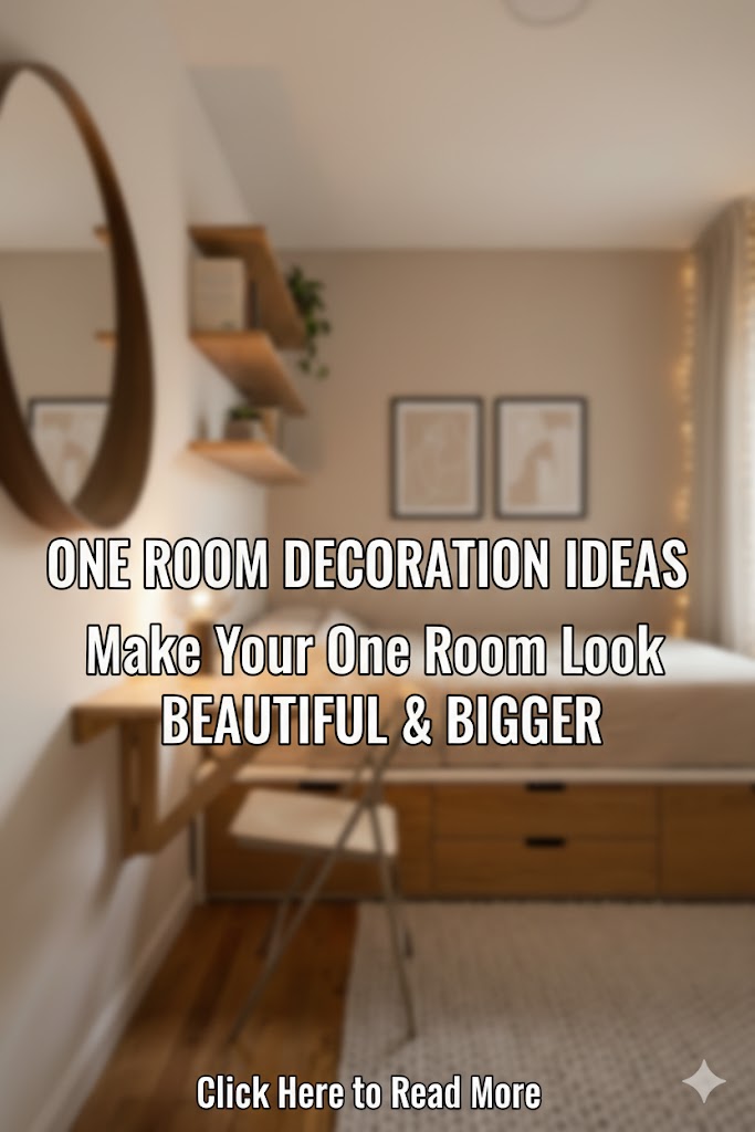 How to Decorate a One Room Apartment: Simple Ideas to Make One Room Look Beautiful and Bigger
