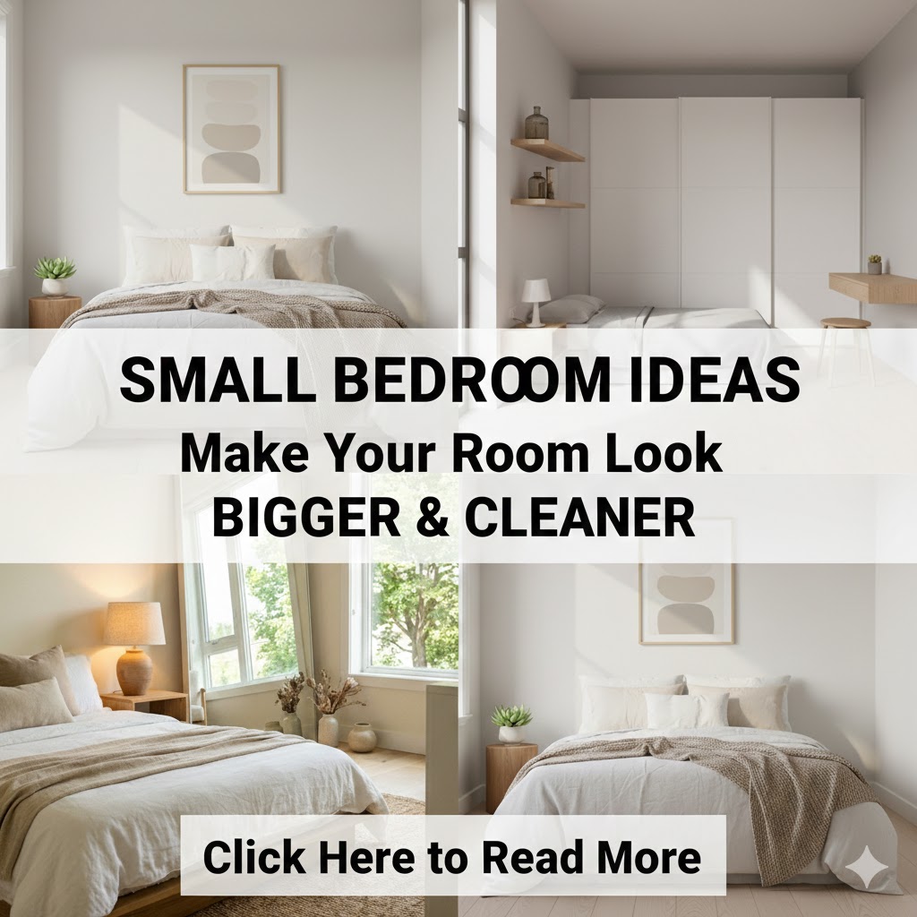 Small Bedroom Ideas: Simple Ways to Make a Small Room Look Bigger, Cleaner, and More Beautiful