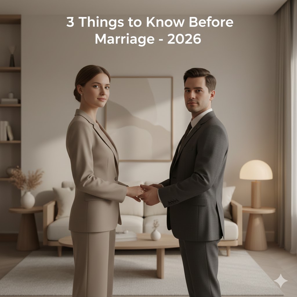 3 Things You Need to Know Before Getting Married (2026 Guide)