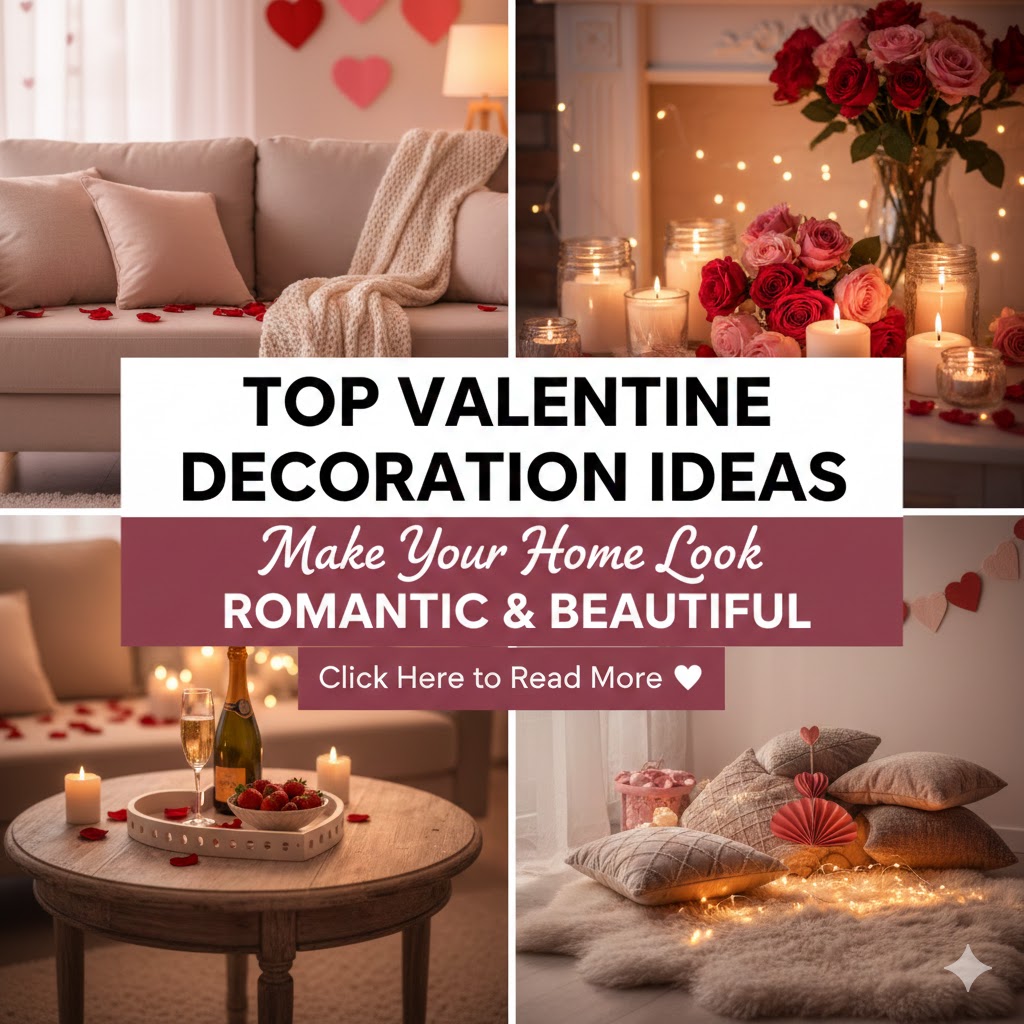 Top Valentine Decoration Ideas: Simple Decor That Makes Your Home Look Romantic and Beautiful
