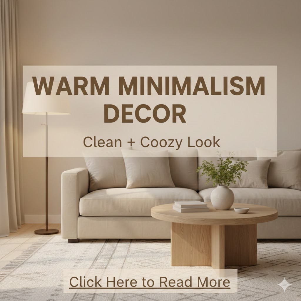 Warm Minimalism Decor: How to Make Your Home Look Clean, Cozy, and Expensive (Without Clutter)