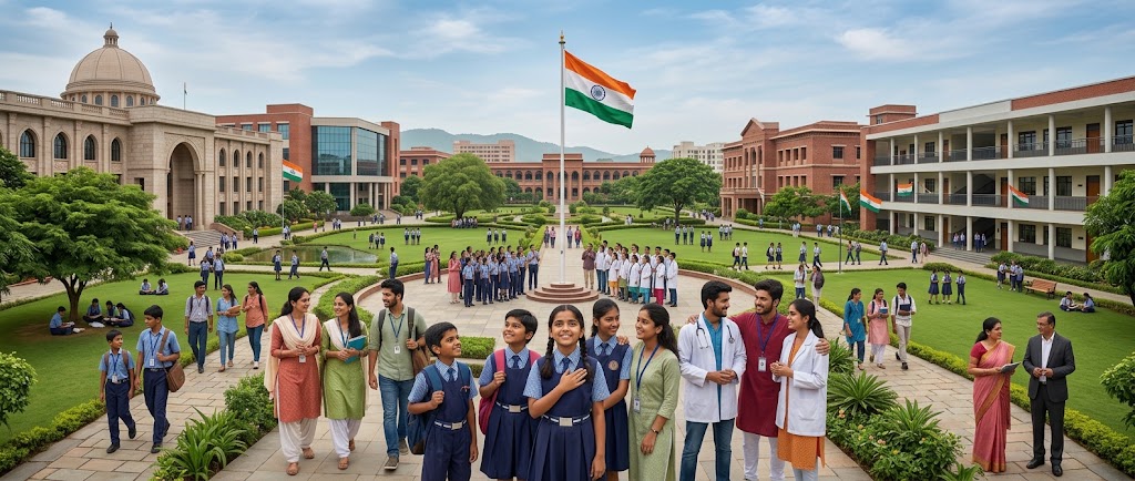 Class 12 student comparing cuet or jee 2027 routes with two notebooks and a laptop