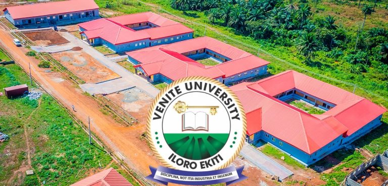Venite University Post UTME Form is Out for 2026